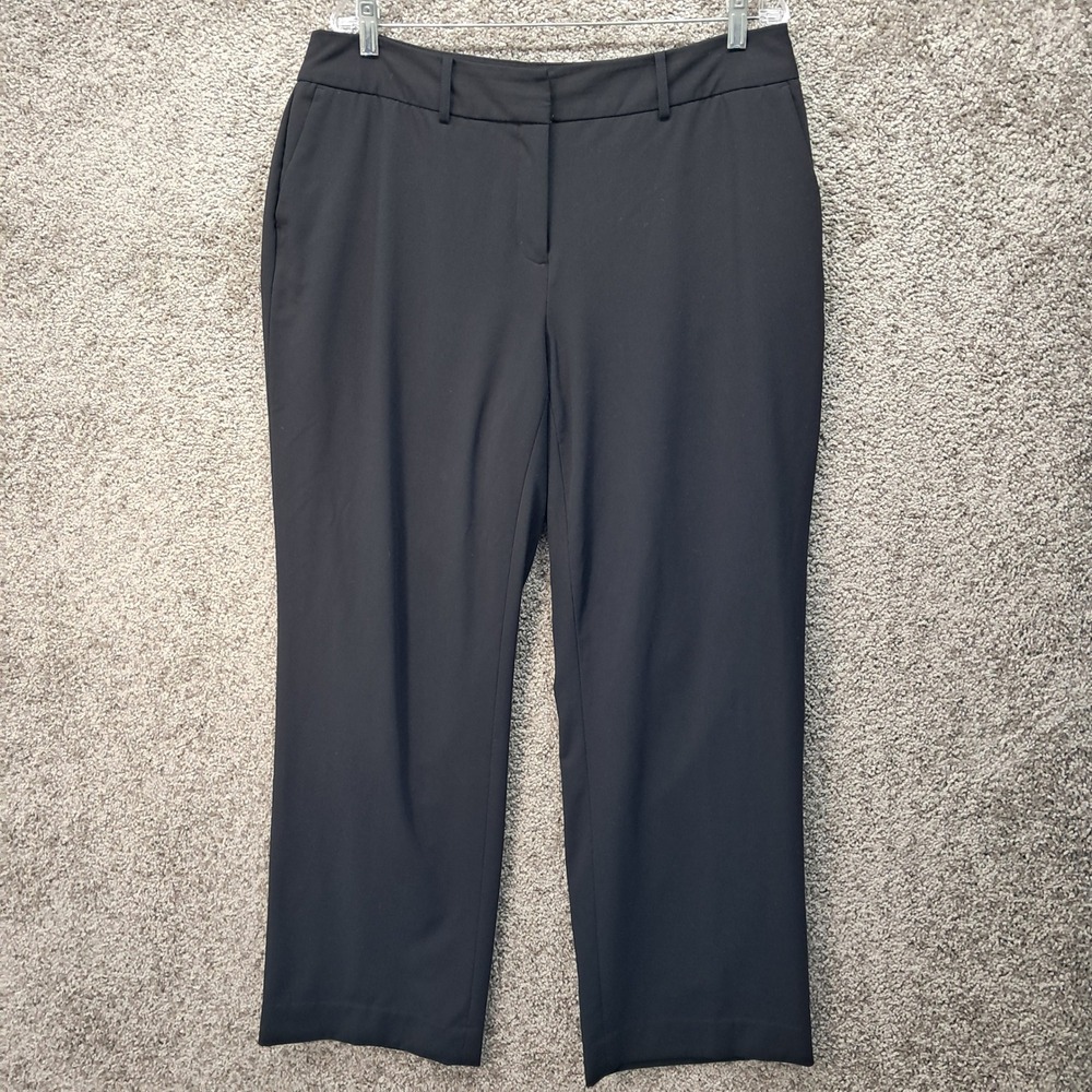 Liz Claiborne Sophie Classic Black Career Woman Dress Pants 14W 8321